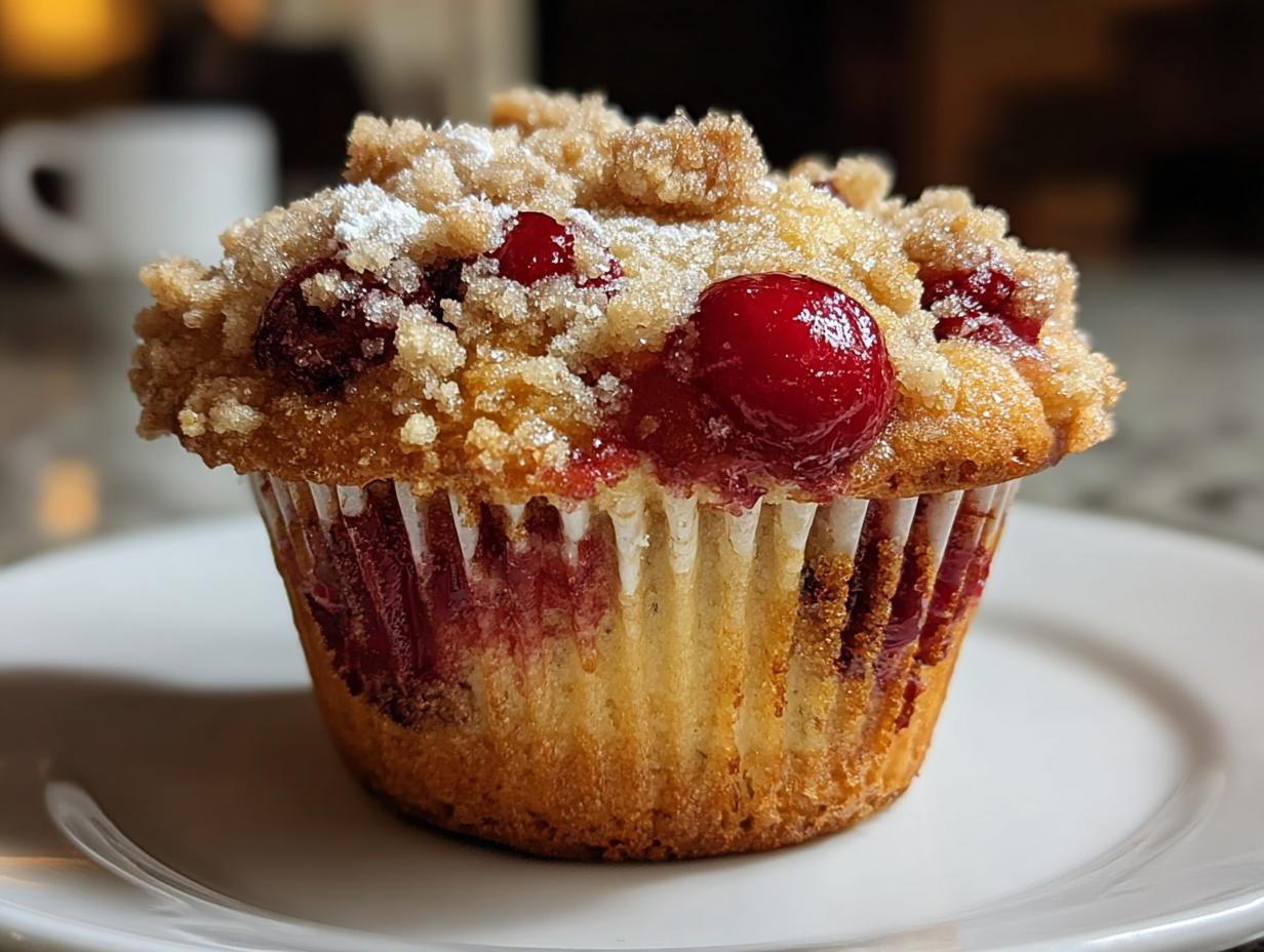 Fresh Cherry Muffins Summer