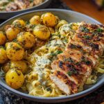 Greek Chicken Alfredo Garlic