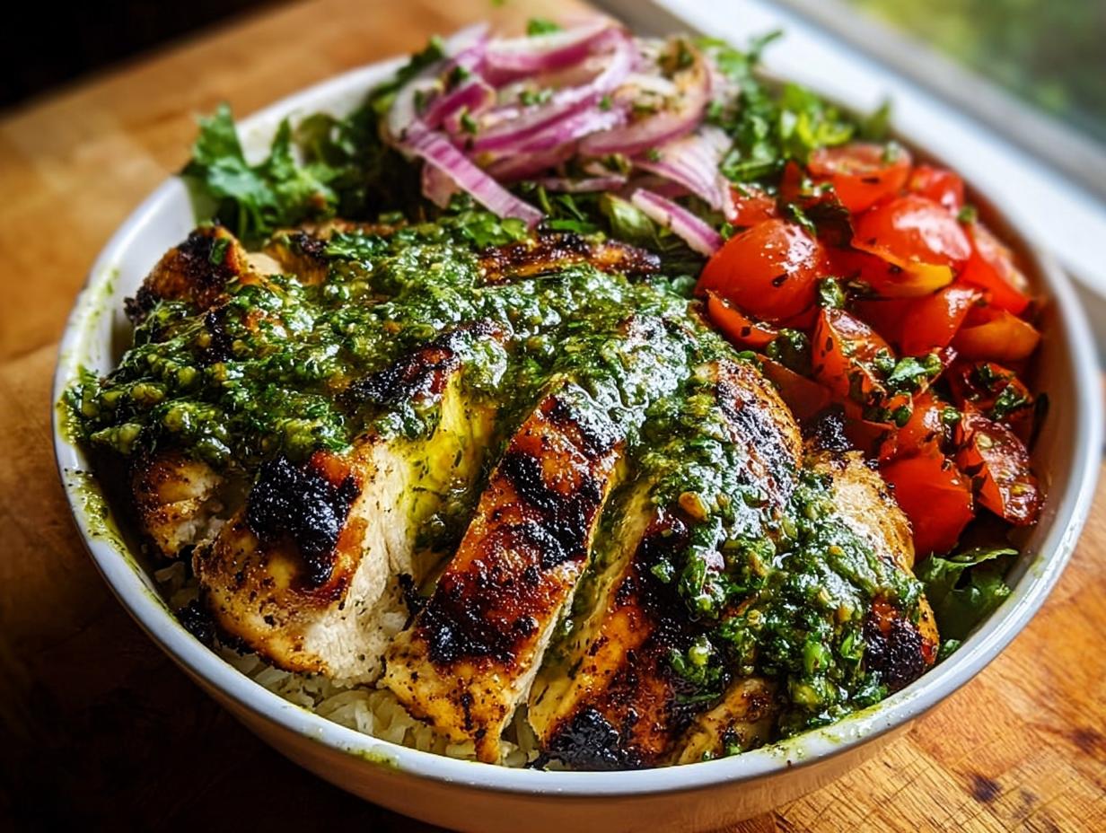 Amazing Grilled Chicken Chimichurri Bowl - Grilled Chicken Chimichurri Bowl - main visual representation