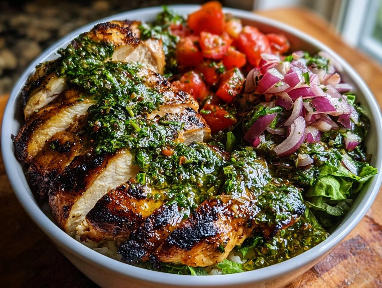Amazing Grilled Chicken Chimichurri Bowl - Grilled Chicken Chimichurri Bowl - additional detail