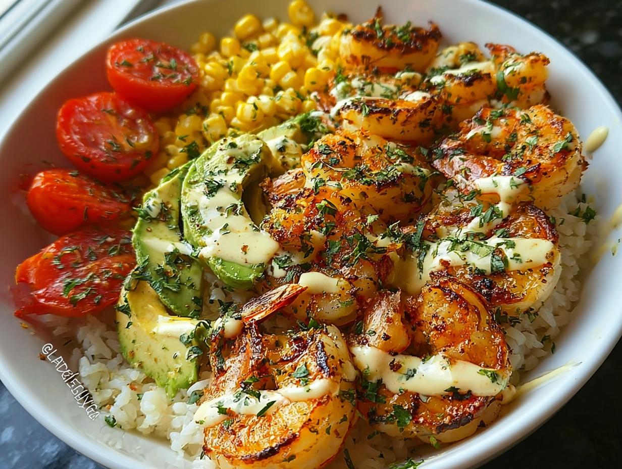 Grilled Shrimp Bowl Avocado