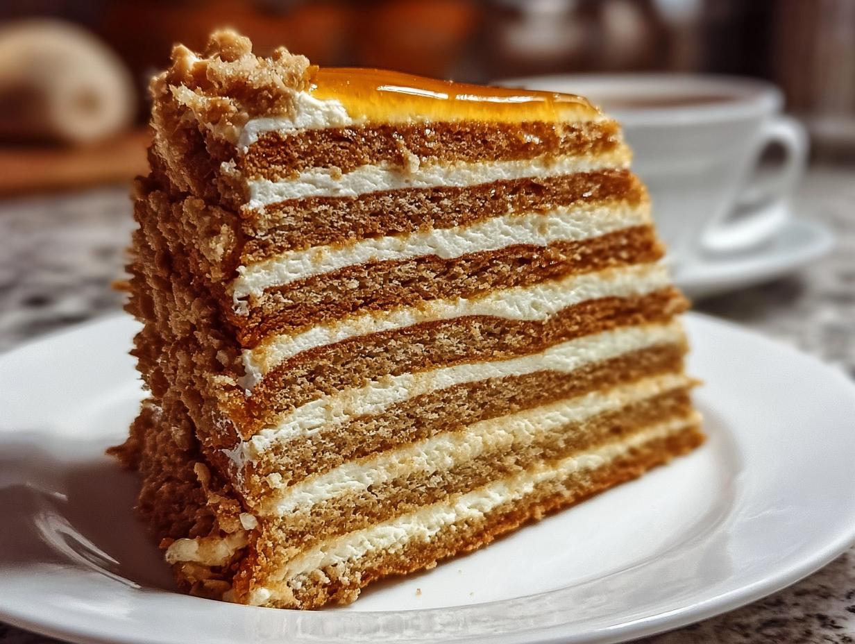 Irresistible Russian Honey Cake That Wows - Irresistible Russian Honey Cake - main visual representation