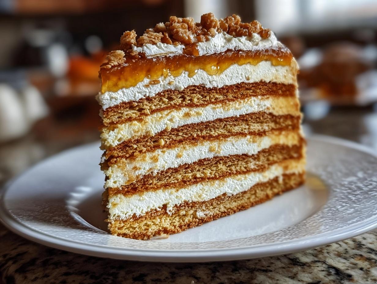 Irresistible Russian Honey Cake That Wows - Irresistible Russian Honey Cake - additional detail