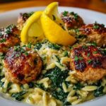 Lemony Chicken Ricotta Meatballs