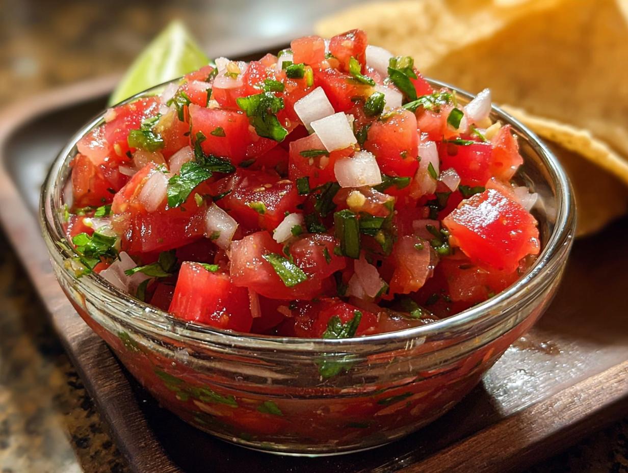 Pico Gallo: Astonishing 15-Minute Fresh Salsa - Serving suggestion for Pico Gallo