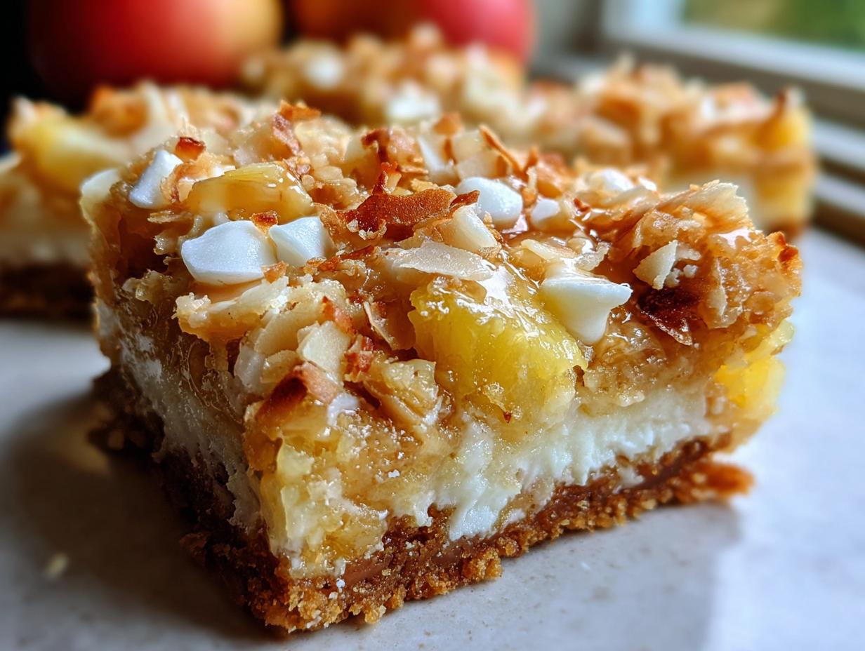 Pina Colada Magic Bars