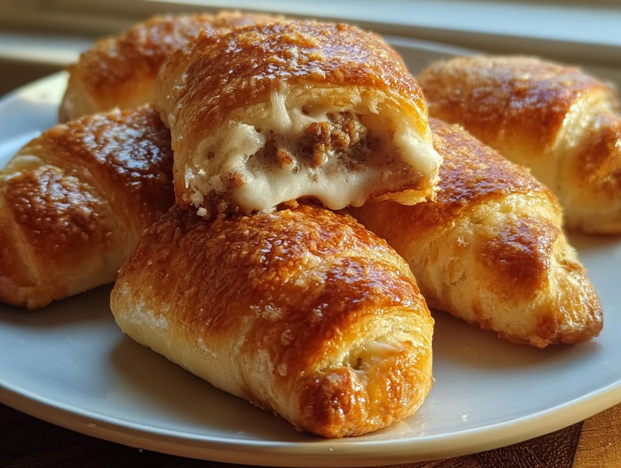Sausage Cream Cheese Crescents: 15 Minute Recipe - Sausage Cream Cheese Crescents - additional detail