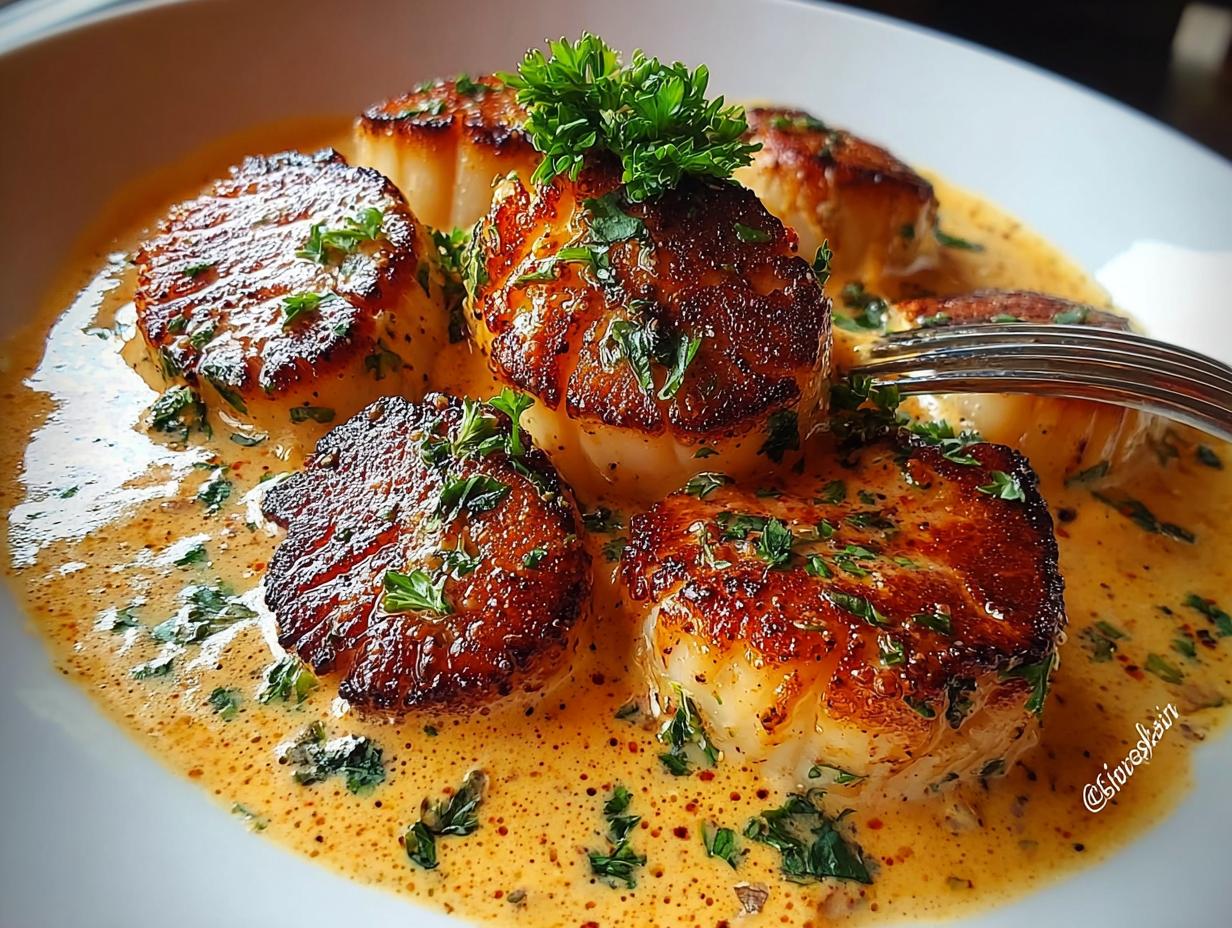 Seared Scallops Spicy Cajun