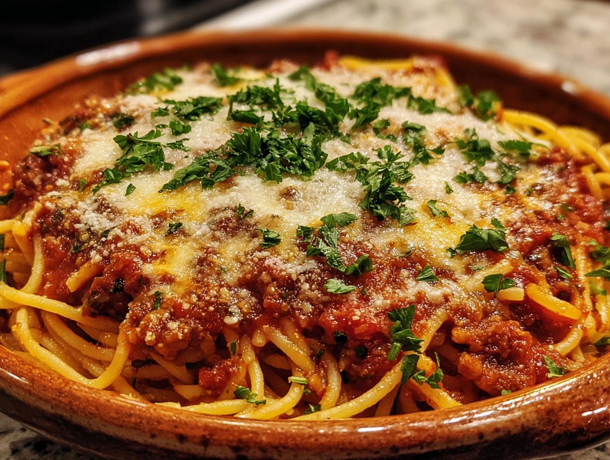 Slow Cooker Spaghetti Casserole: 1 Easy Recipe - Slow Cooker Spaghetti Casserole - additional detail