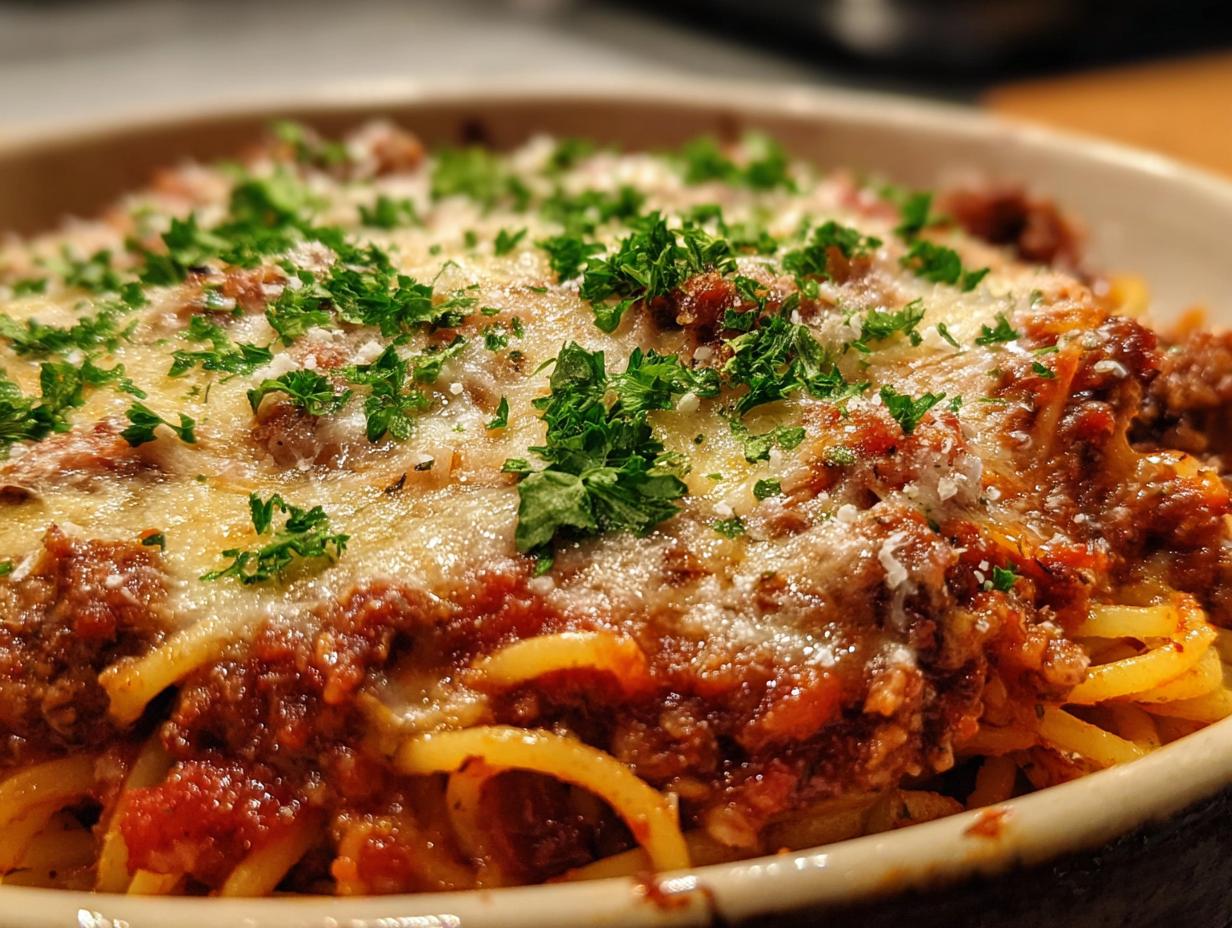 Slow Cooker Spaghetti Casserole: 1 Easy Recipe - Slow Cooker Spaghetti Casserole - additional detail