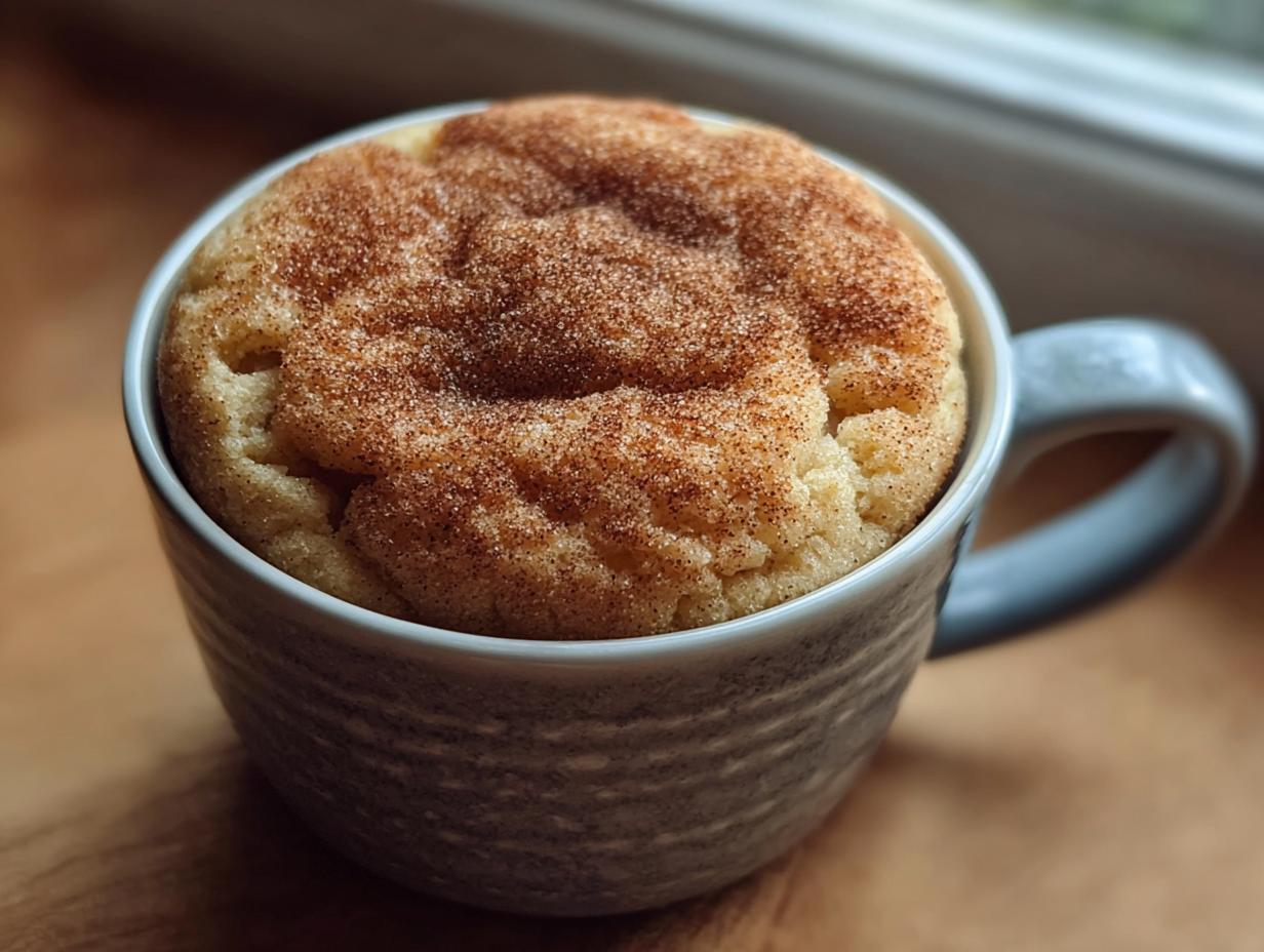 Snickerdoodle Mug Cookie: Amazing 1 Mug Make - Snickerdoodle Mug Cookie - additional detail