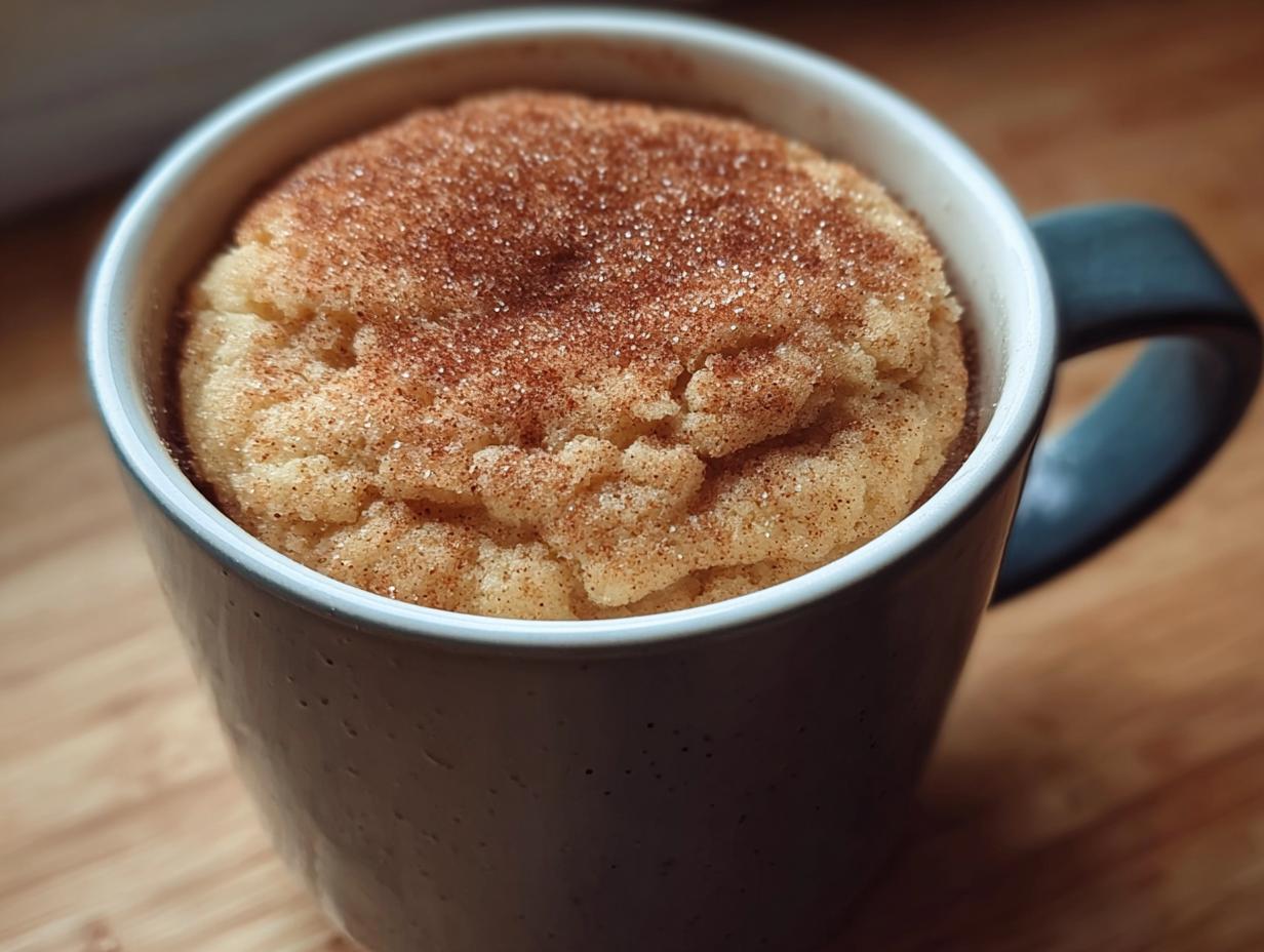 Snickerdoodle Mug Cookie: Amazing 1 Mug Make - Snickerdoodle Mug Cookie - additional detail