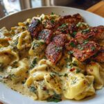 Spicy Garlic Chicken Tortellini