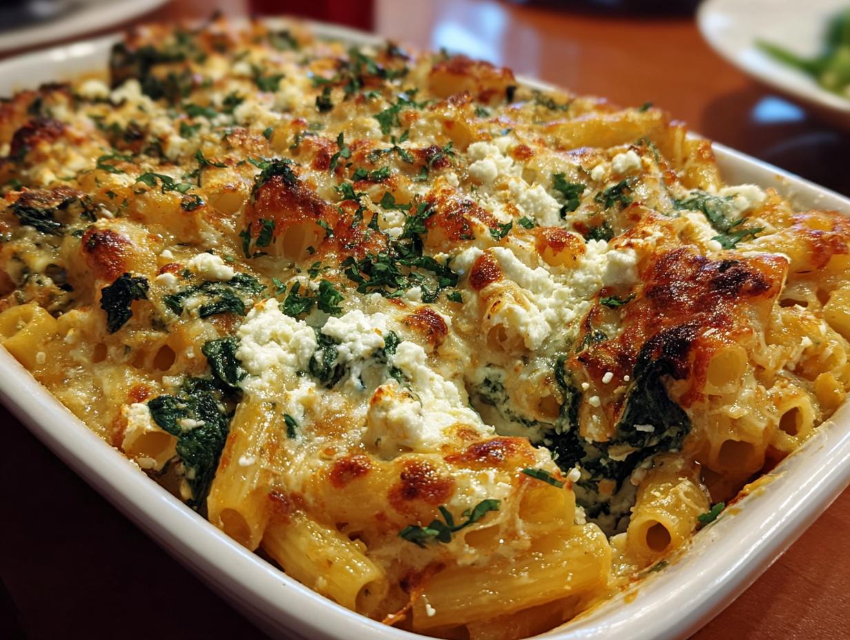 Spinach Ricotta Pasta Bake