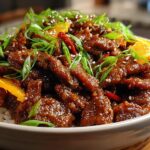 Sticky Orange Beef Asian