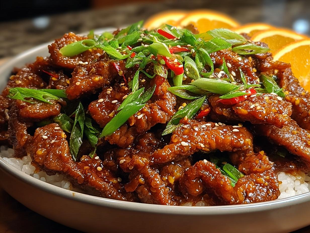 Sticky Orange Beef Asian: 1 Flavorful Meal - Sticky Orange Beef Asian - additional detail