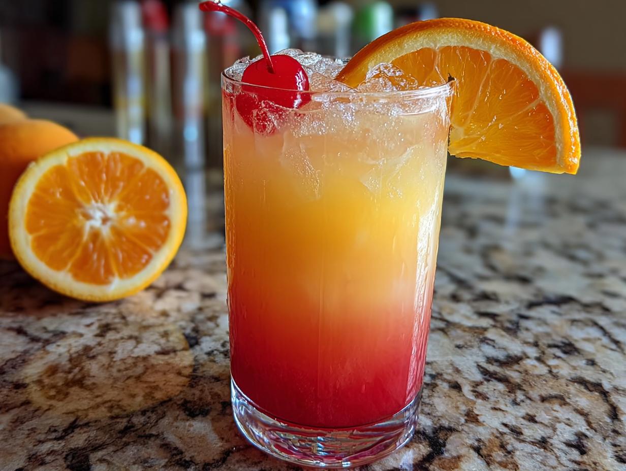 Sunrise Mocktail Refreshing Drink