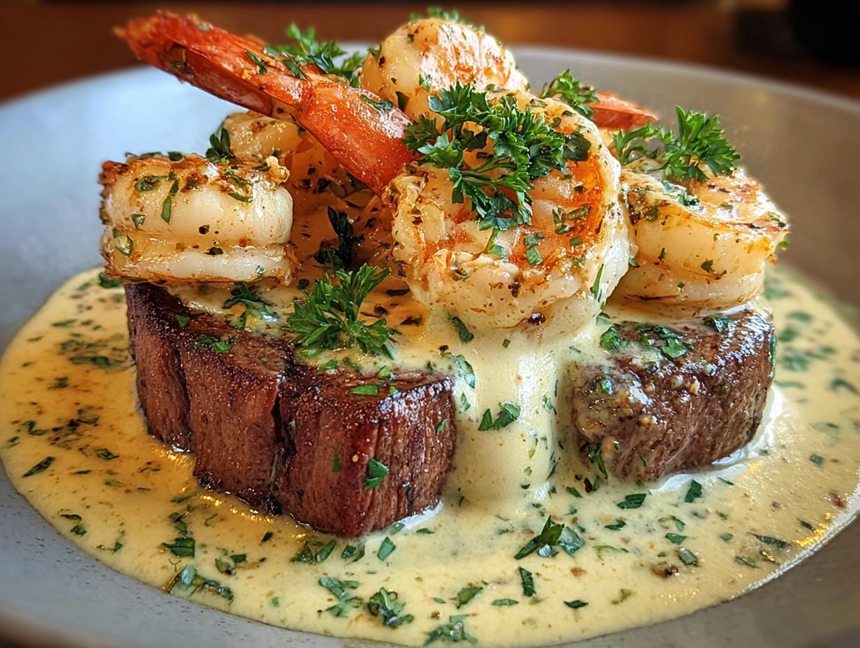 Surf Turf Creamy Garlic
