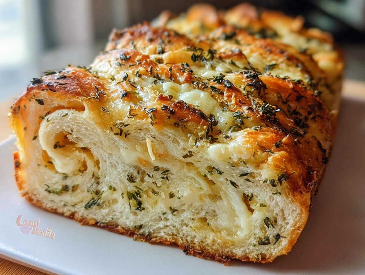 Swirled Garlic Herb Cheese