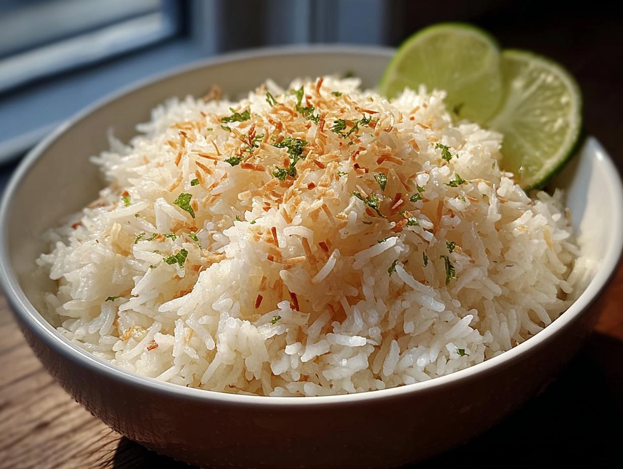 Tropical Zesty Lime Coconut Rice: 1 Blissful Bite - Tropical Zesty Lime Coconut - additional detail