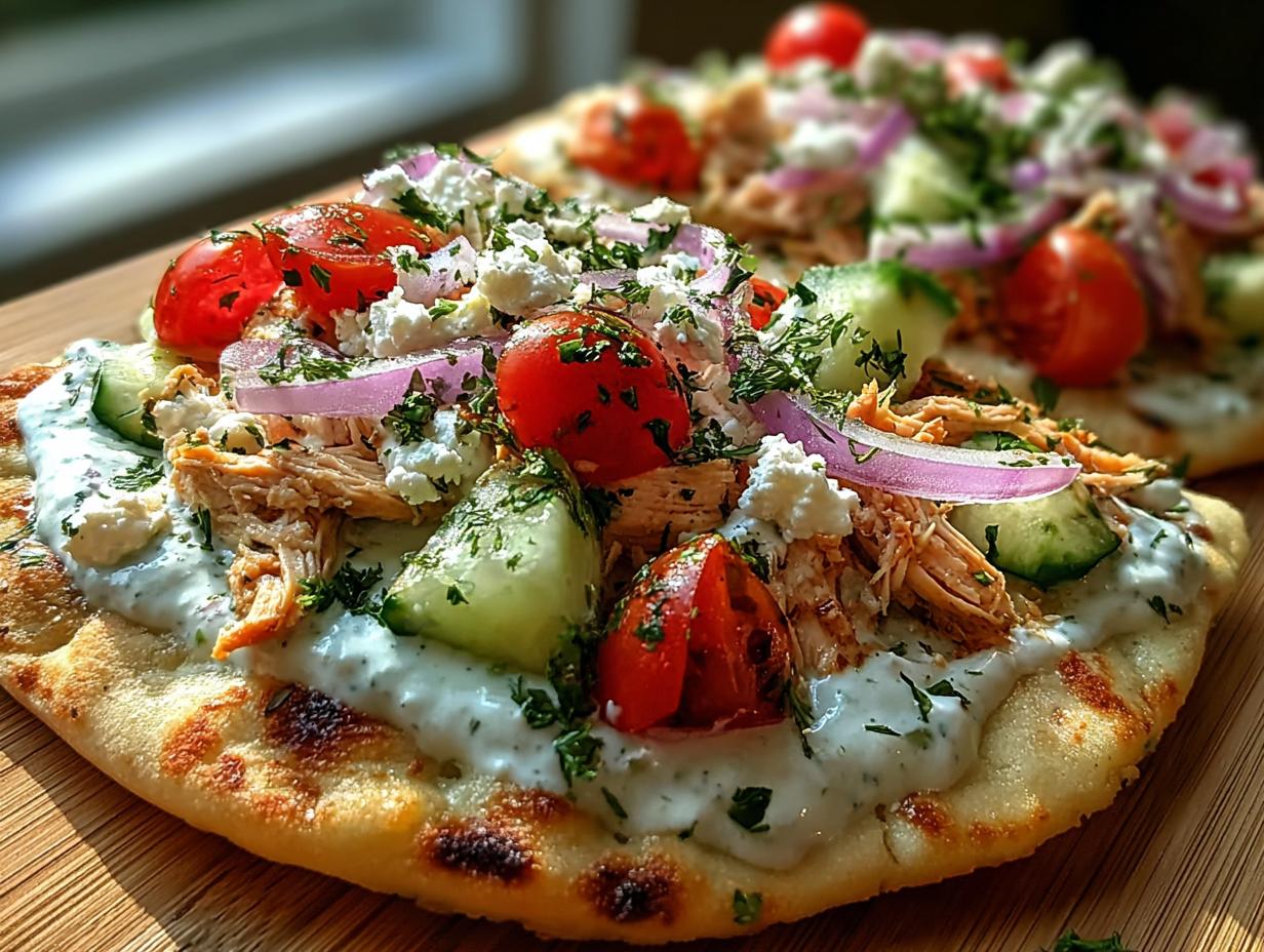 Tzatziki Chicken Pizza