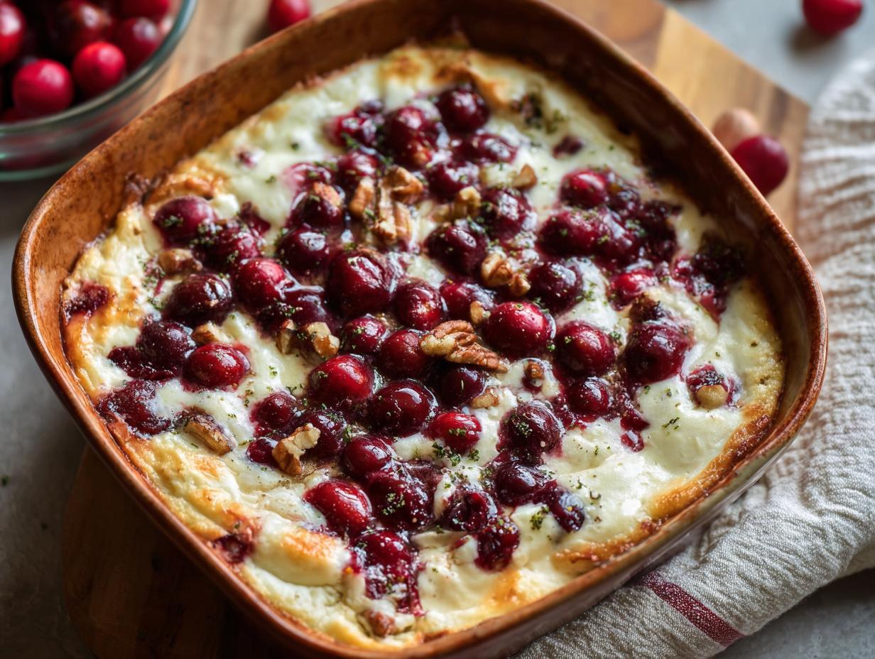 Baked Cranberry Cream Cheese: 10 Min Prep Magic 4 Baked Cranberry Cream Cheese: 10 Min Prep Magic - Baked Cranberry Cream Cheese - additional detail