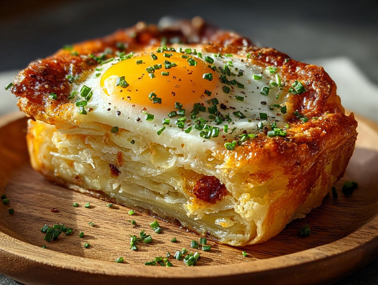 Baked Eggs Napoleon: 4 Amazing Twists 7 Baked Eggs Napoleon: 4 Amazing Twists - Baked Eggs Napoleon Breakfast - additional detail