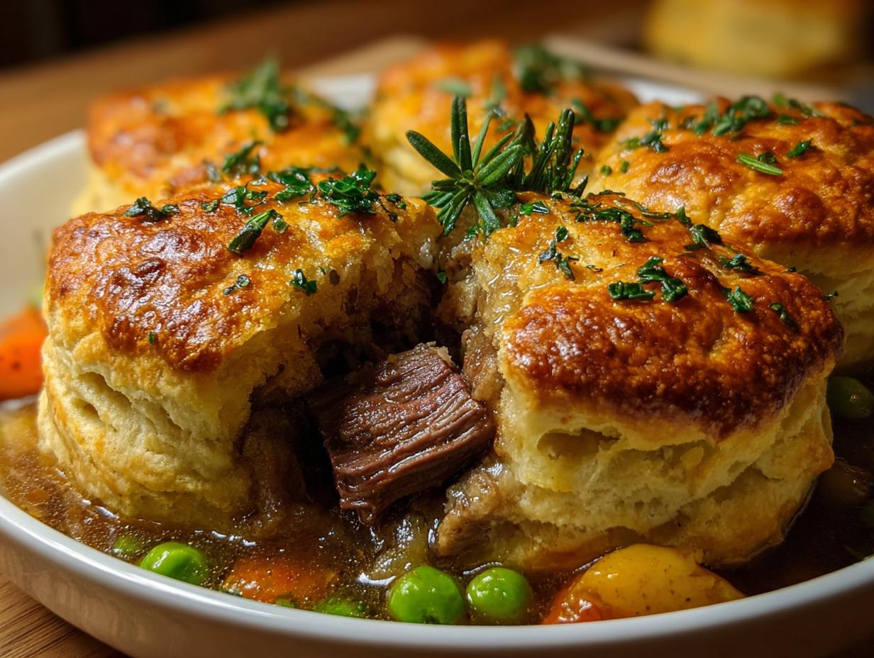 Beef Herbed Biscuit Pot: Simple Comfort 5 Beef Herbed Biscuit Pot: Simple Comfort - Beef Herbed Biscuit Pot - additional detail