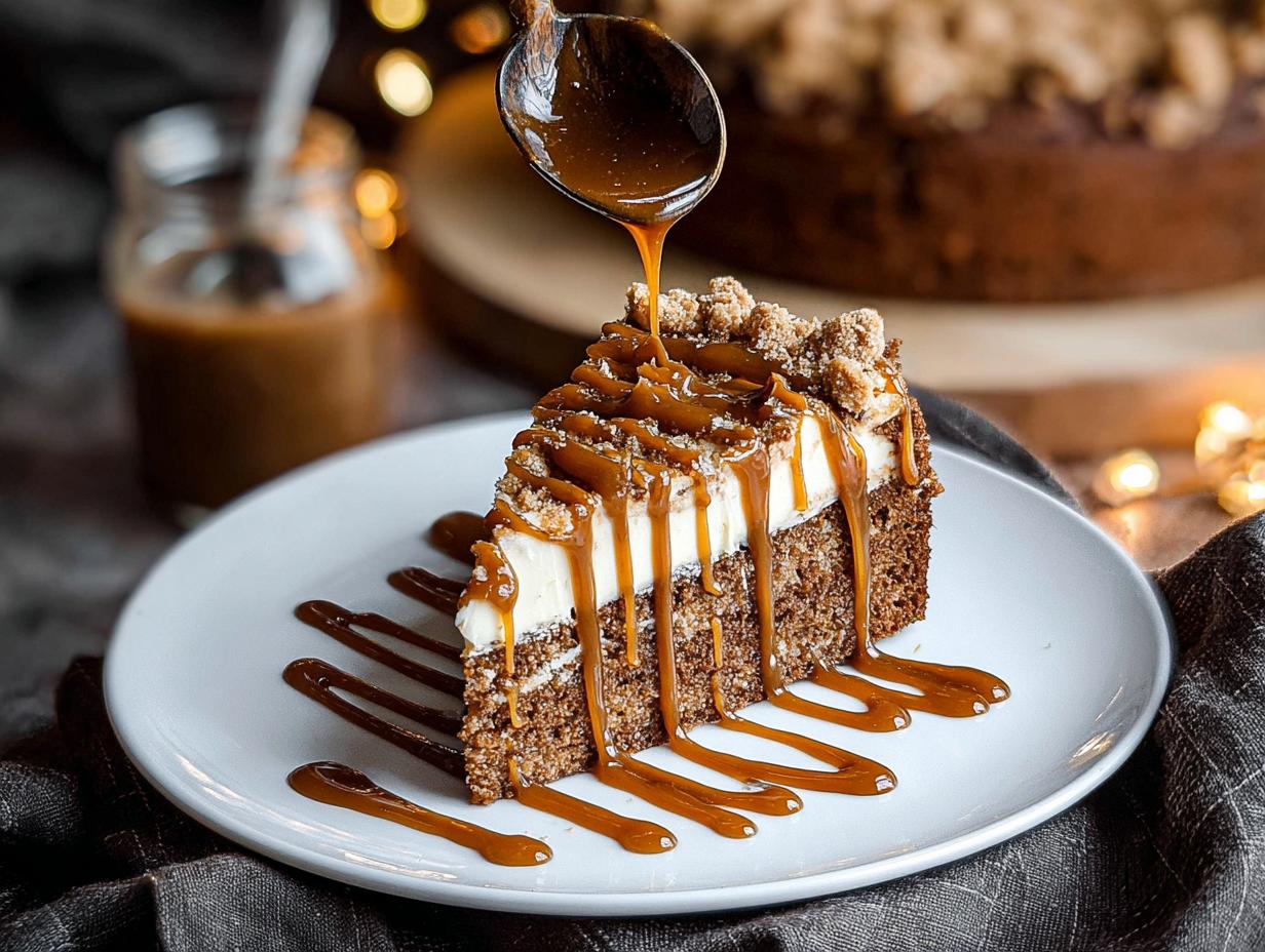 Caramel Gingerbread Cake: Heavenly 1 stop recipe - Caramel Gingerbread Cake - main visual representation