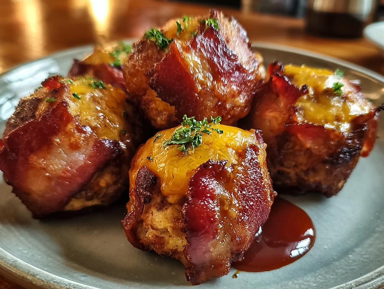 Melt-in-your-mouth Cheddar Stuffed BBQ Bacon - Cheddar Stuffed Bbq Bacon - additional detail