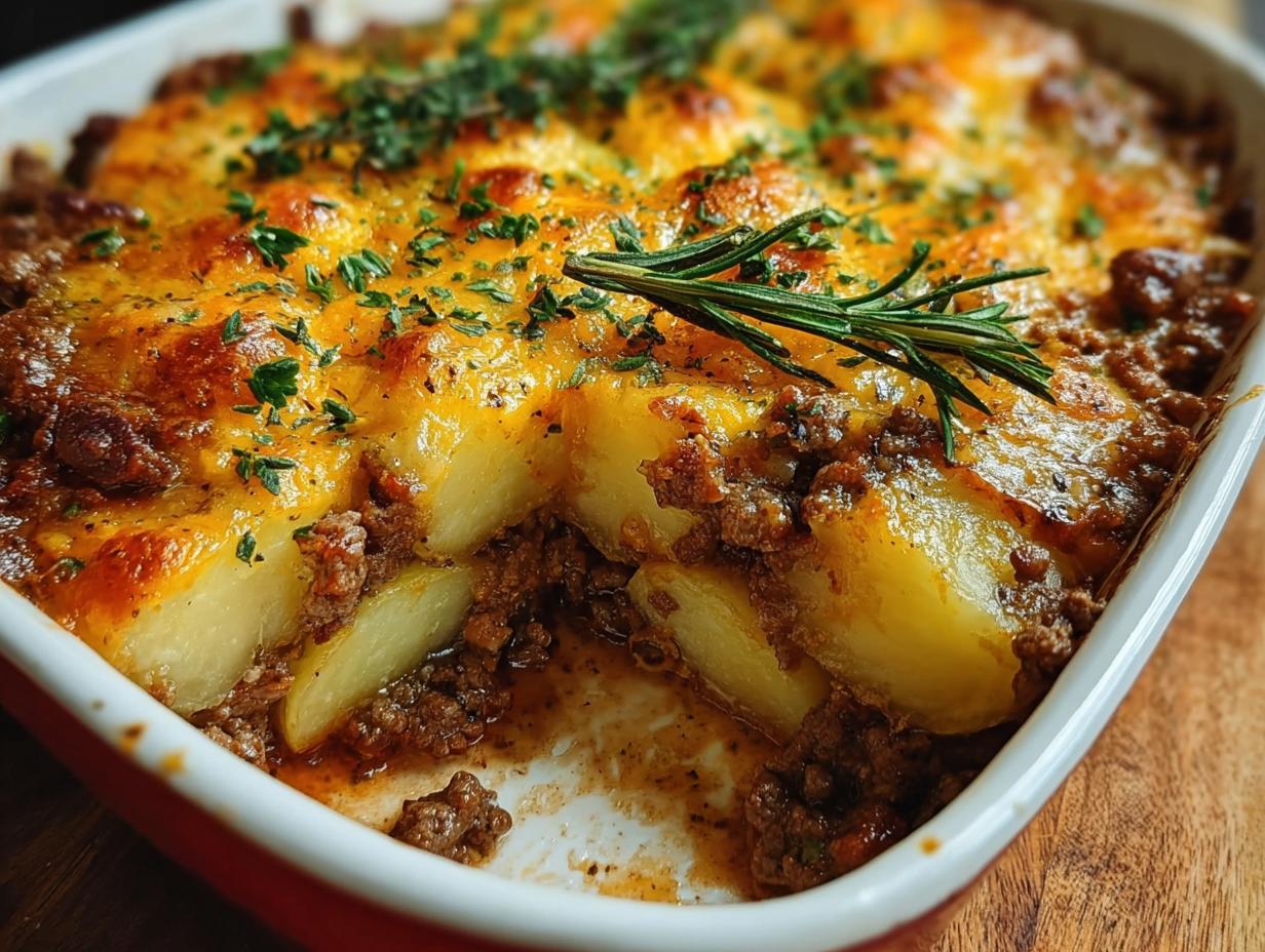 Cheesy Ground Beef Potato