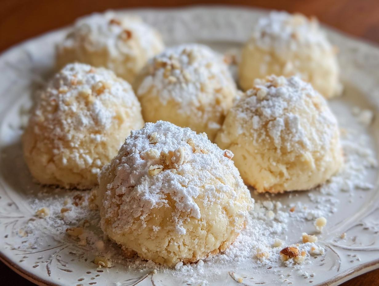 Cream Cheese Snowball Cookies: 1 Easy Recipe 4 Cream Cheese Snowball Cookies: 1 Easy Recipe - Cream Cheese Snowball Cookies - additional detail