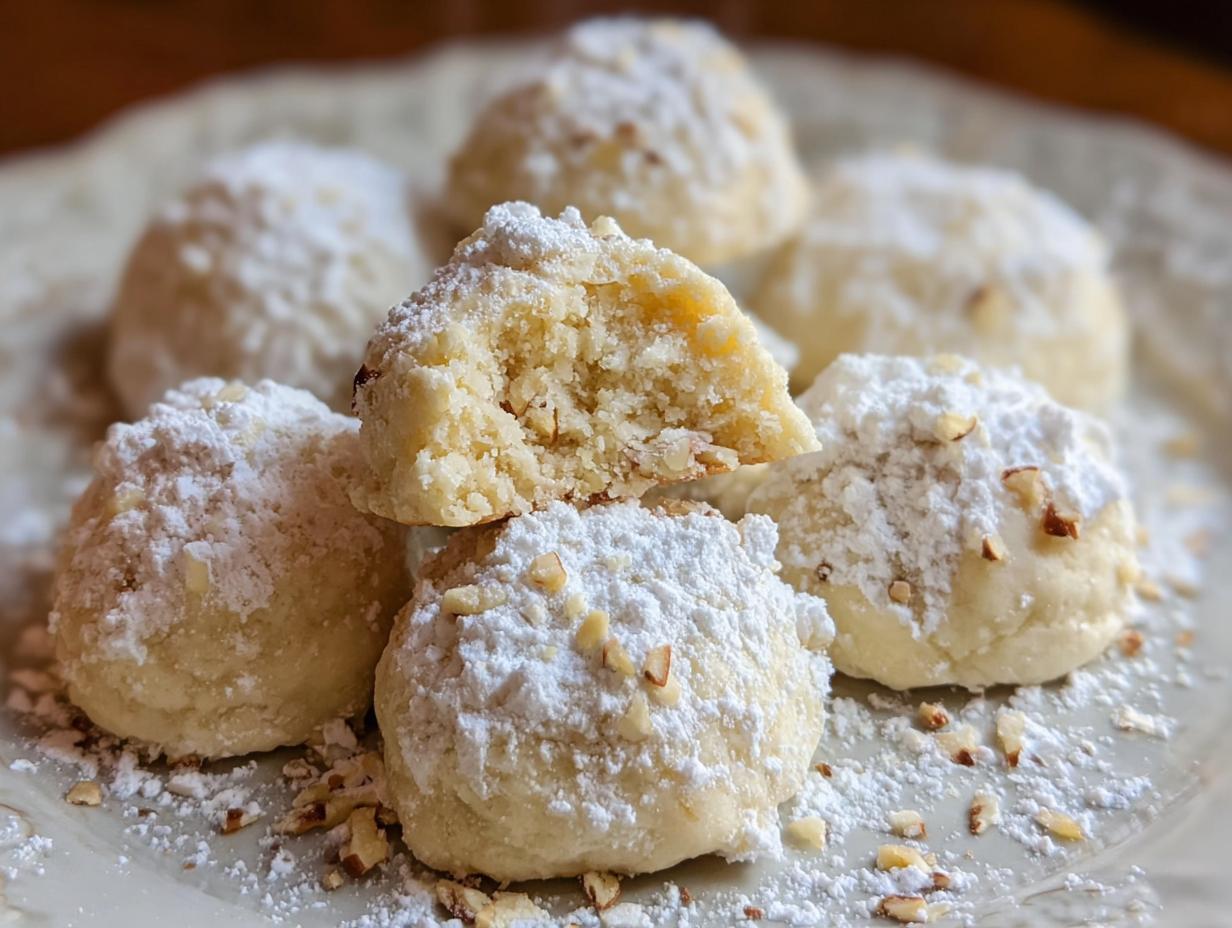 Cream Cheese Snowball Cookies