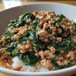 Creamy Ground Turkey Spinach