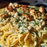 Creamy Velveeta Chicken Spaghetti