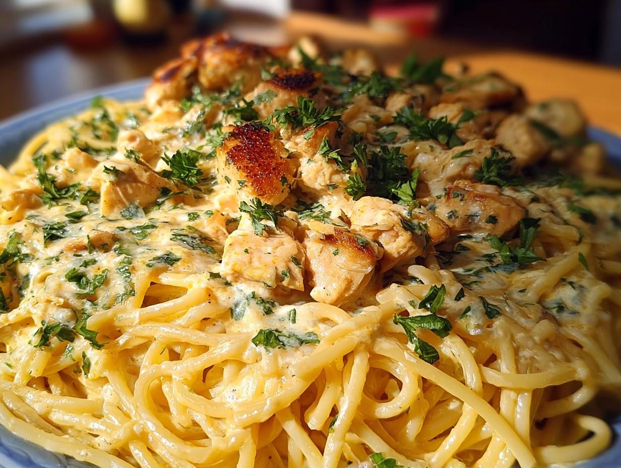 Creamy Velveeta Chicken Spaghetti: 15-Min Prep 6 Creamy Velveeta Chicken Spaghetti: 15-Min Prep - Creamy Velveeta Chicken Spaghetti - additional detail