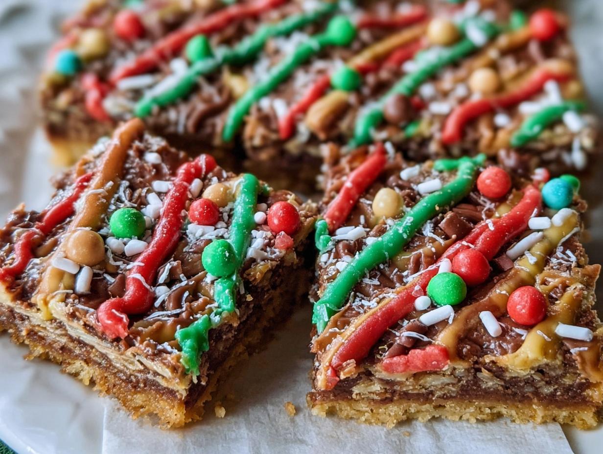 Amazing Elf Spaghetti Cookie Bars: 10 Minute Recipe 5 Amazing Elf Spaghetti Cookie Bars: 10 Minute Recipe - Elf Spaghetti Cookie Bars - additional detail