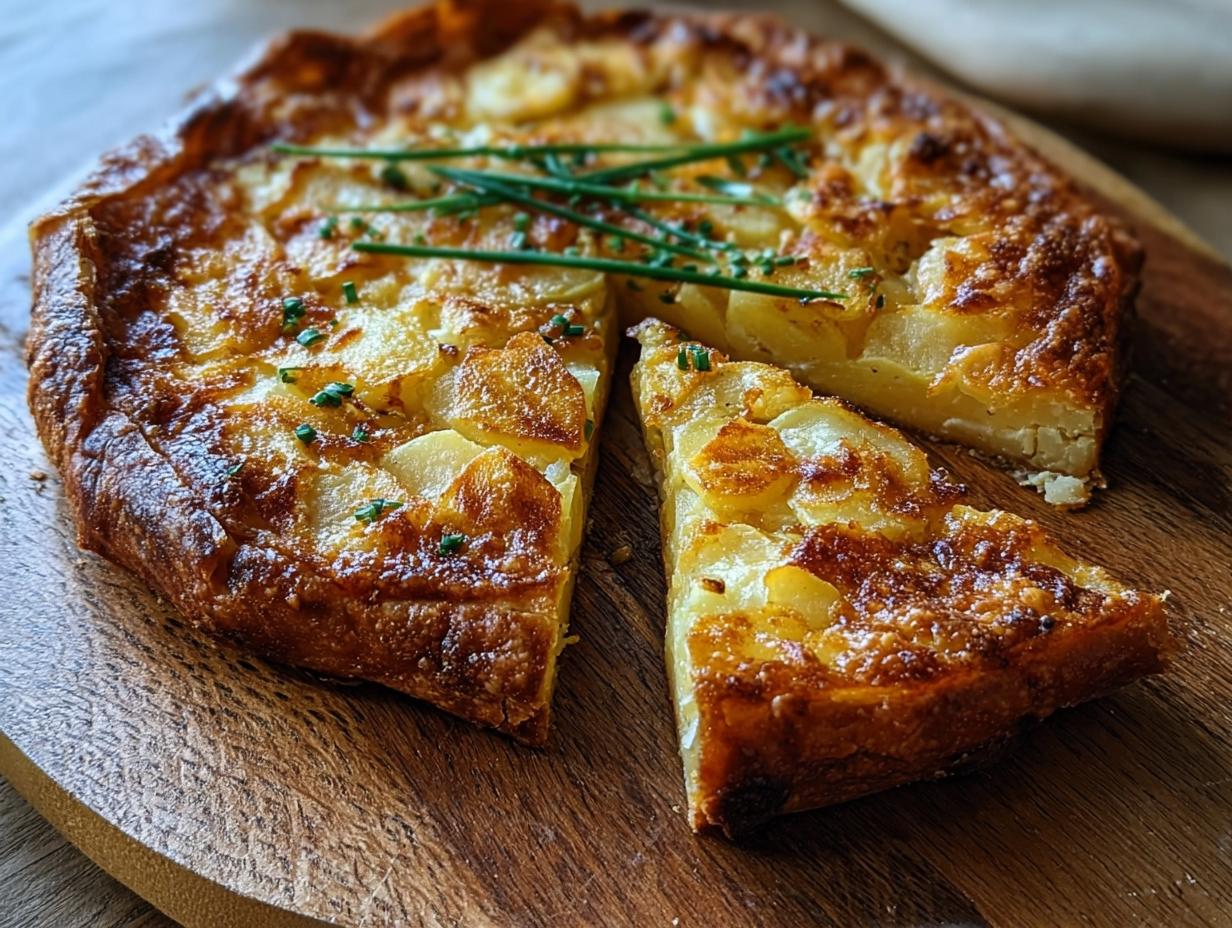 Golden Cheesy Galette Potatoes: Easy & Delicious Recipe - Golden Cheesy Galette Potatoes - ingredients laid out