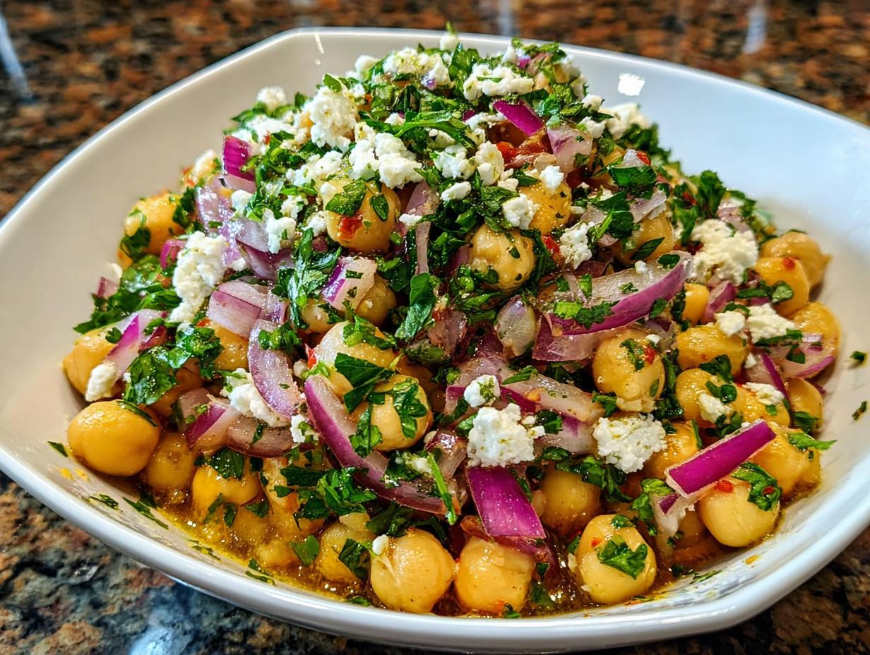 Lemony Chickpea Feta Salad: 15 Min Wonder 4 Lemony Chickpea Feta Salad: 15 Min Wonder - Lemony Chickpea Feta Salad - additional detail