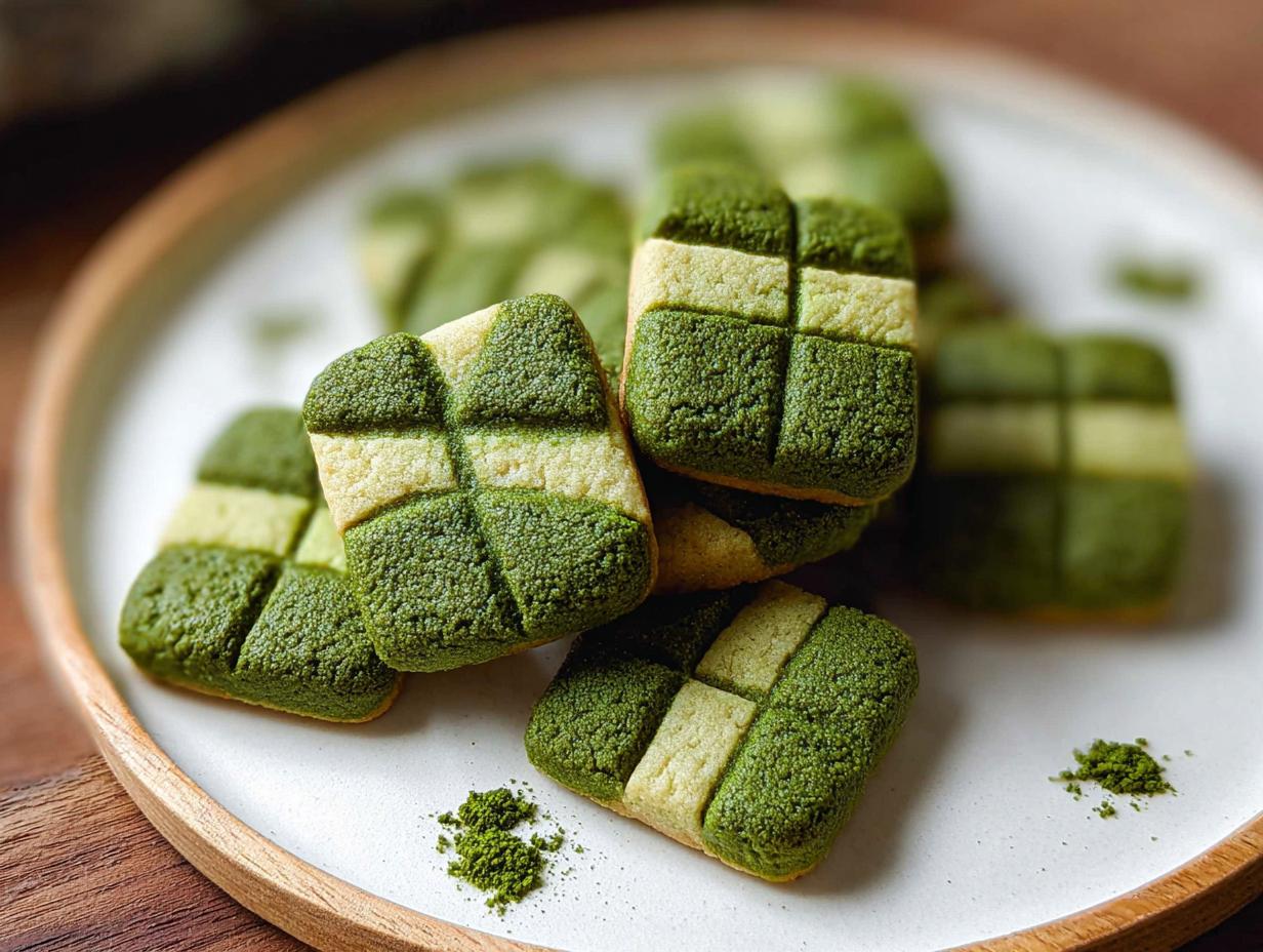 Matcha Checkerboard Cookies: Easy 5-Step Recipe - Matcha Checkerboard Cookies - additional detail