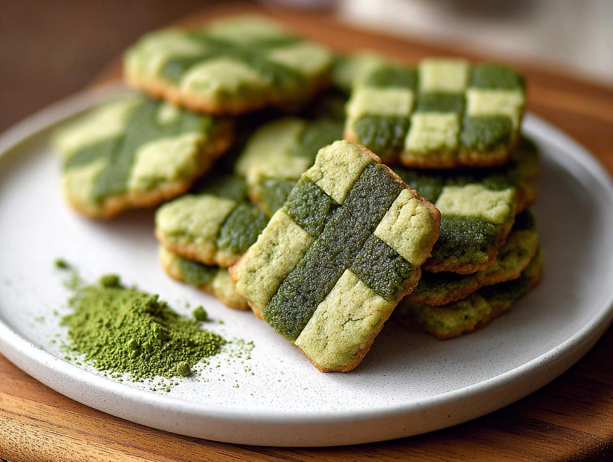 Matcha Checkerboard Cookies: Easy 5-Step Recipe - Matcha Checkerboard Cookies - additional detail