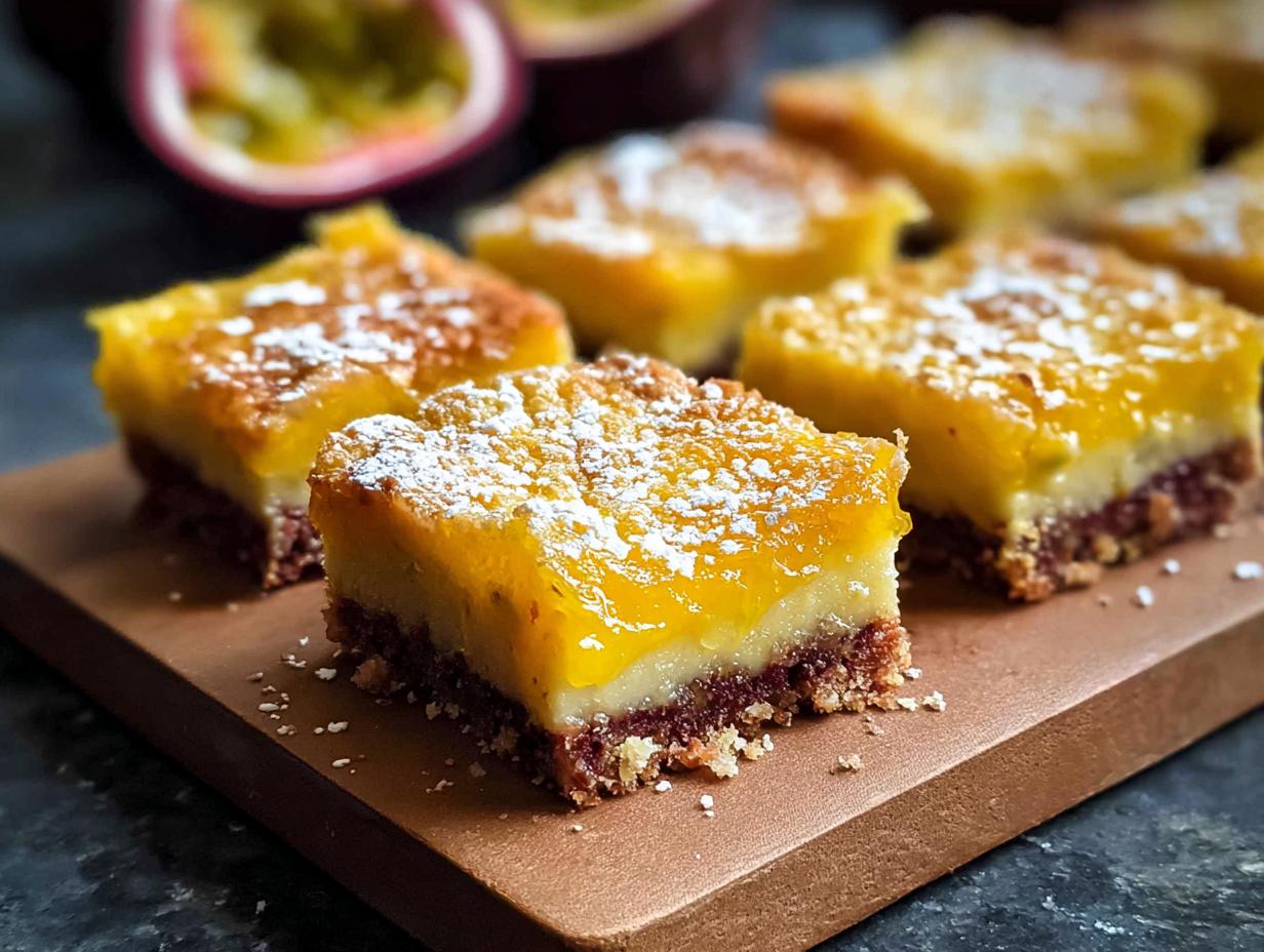 Passion Fruit Bars: 10 Amazing Tropical Treats - Passion Fruit Bars - main visual representation