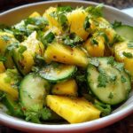 Pineapple Cucumber Lime Salad