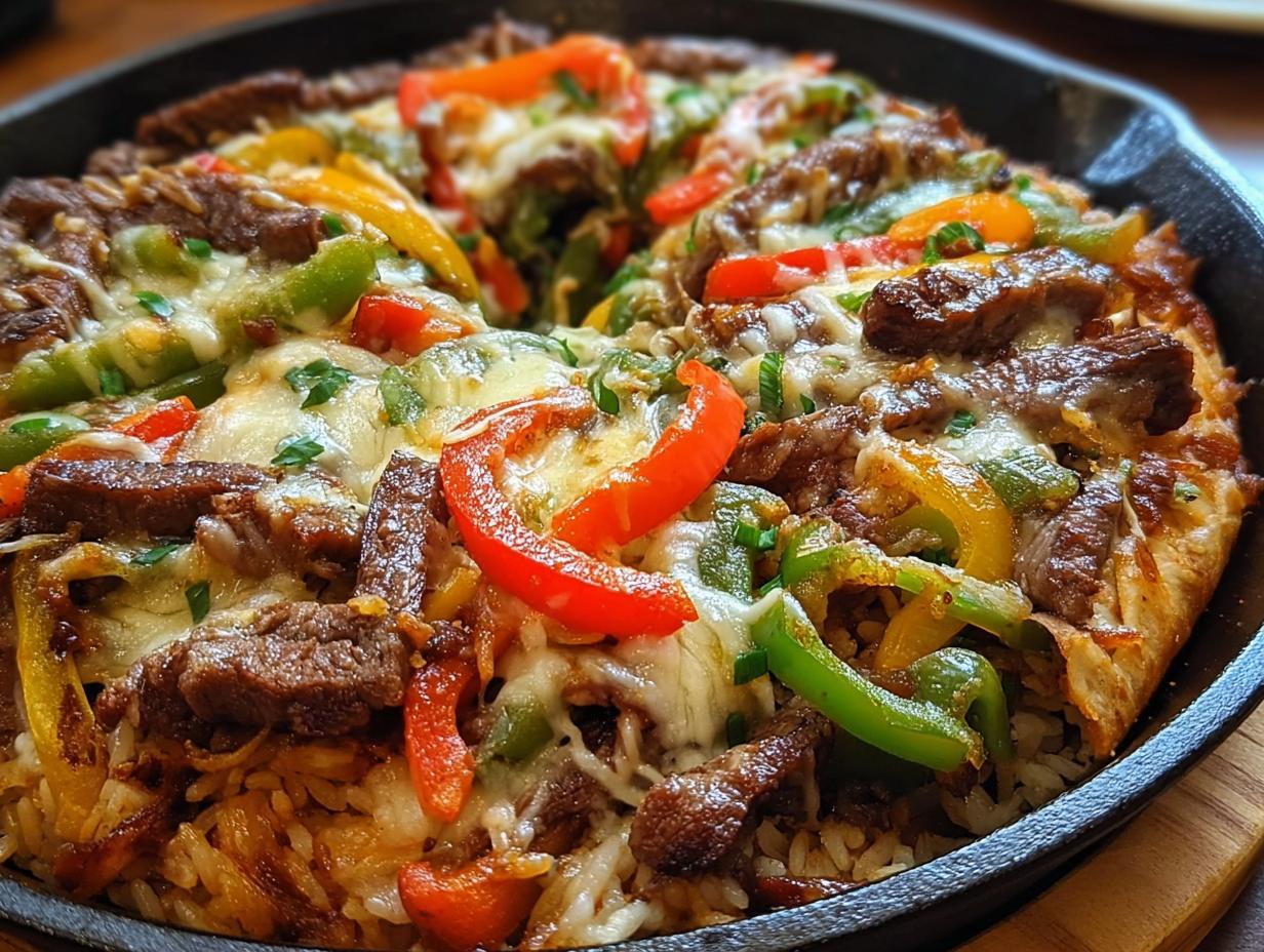 Queso Steak Fajita Skillet: 1 Pan Meal 4 Queso Steak Fajita Skillet: 1 Pan Meal - Queso Steak Fajita Skillet - additional detail