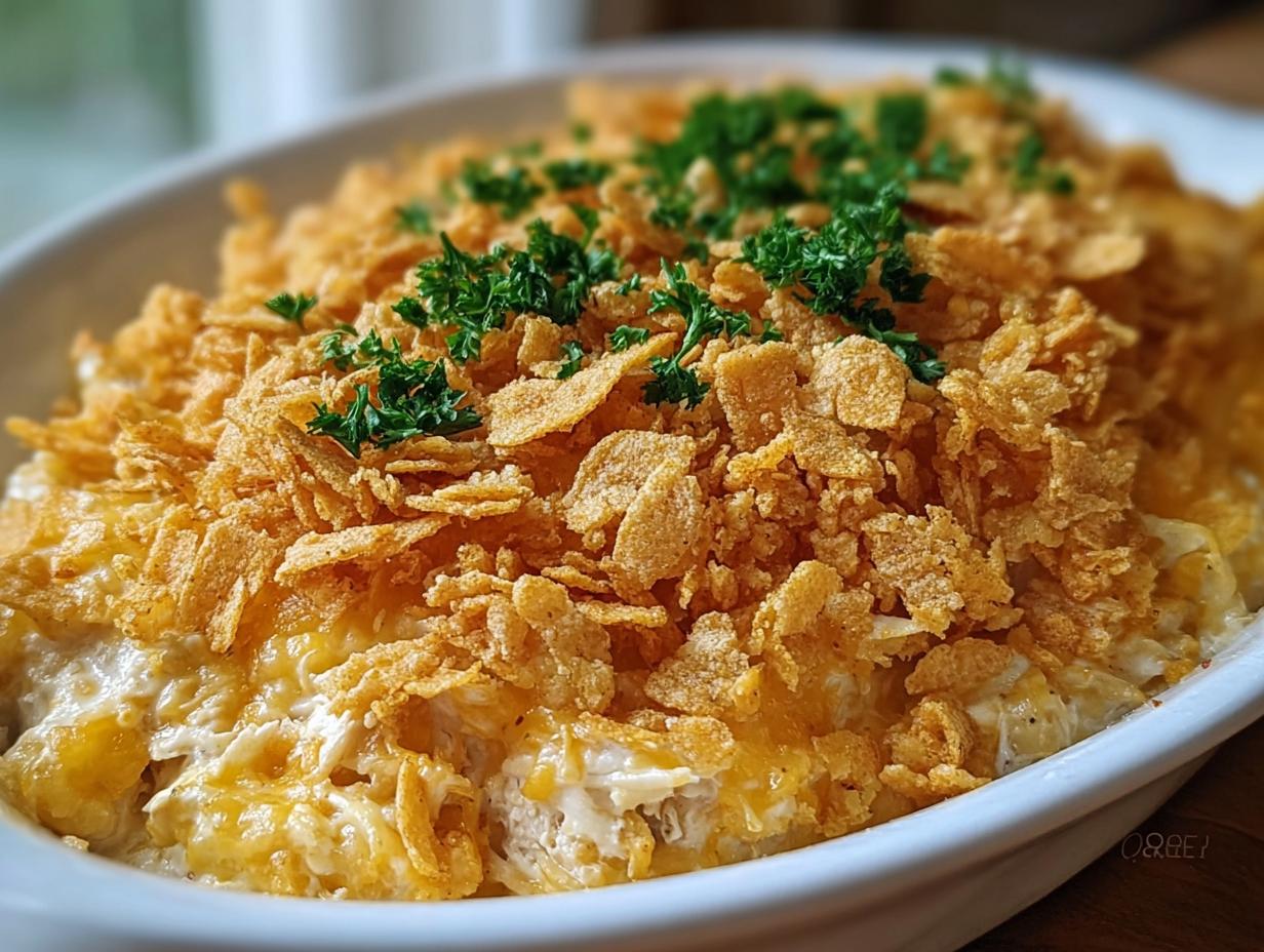 Ritz Cracker Chicken Casserole: 1 Comfort Dish - Ritz Cracker Chicken Casserole - additional detail