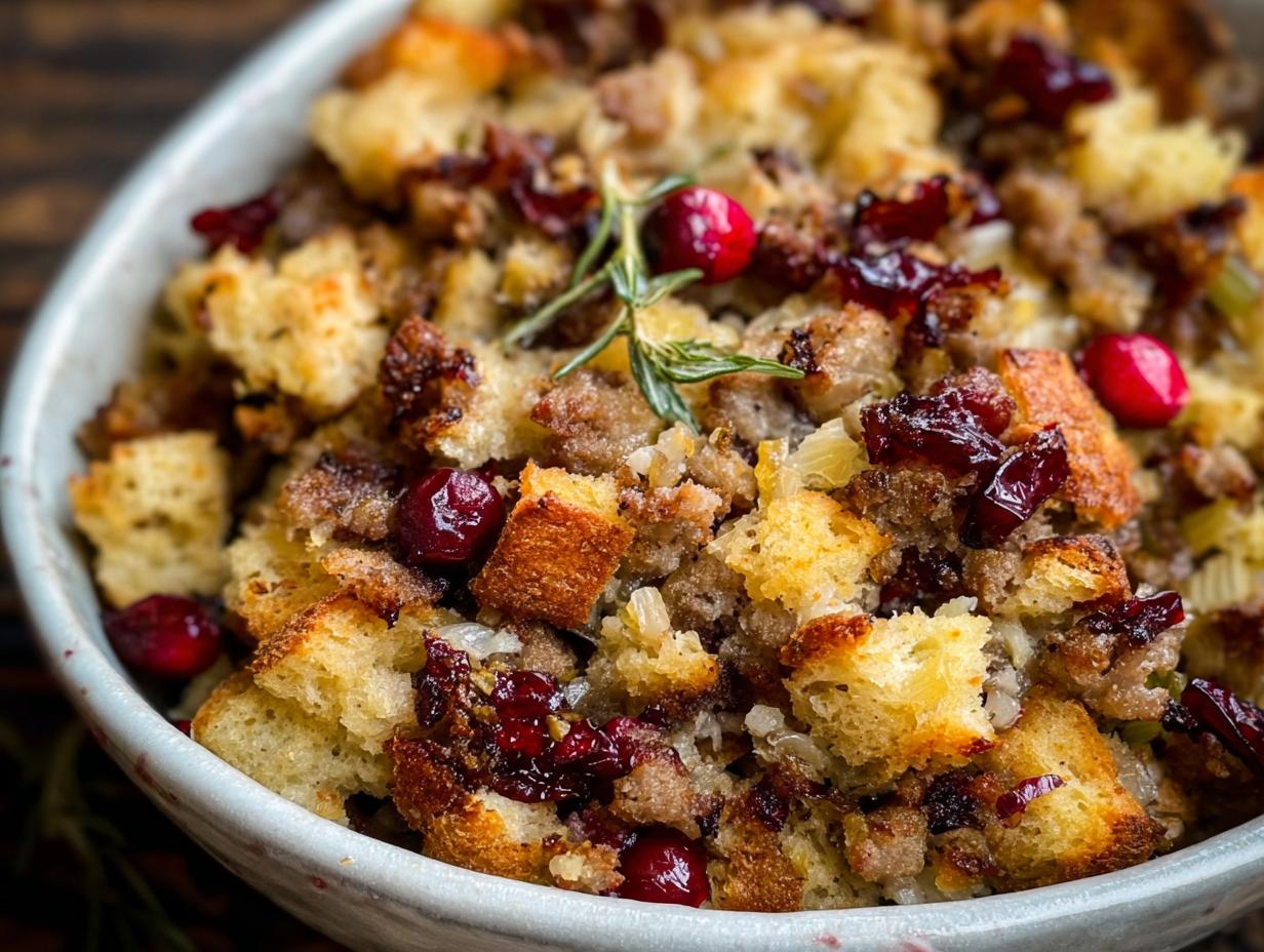 Sausage Cranberry Stuffing