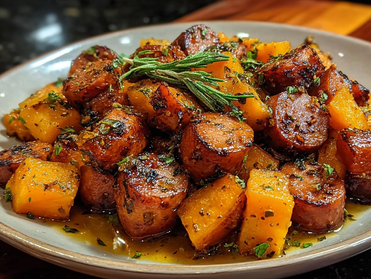 Sausage Sweet Potatoes Honey