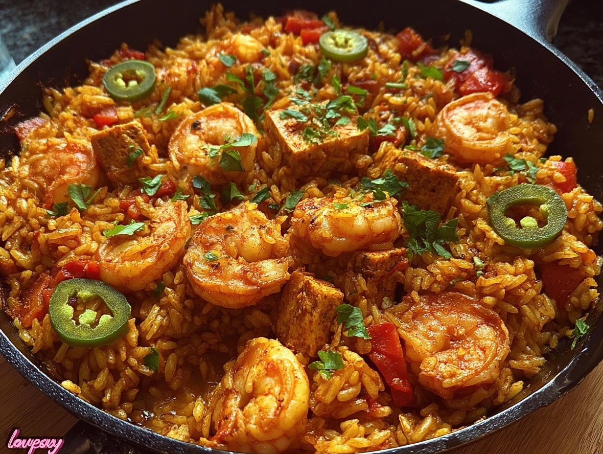 Bold Spicy Chicken Shrimp Jambalaya: 1 Amazing Dish 4 Spicy Chicken Shrimp Jambalaya ingredients laid out