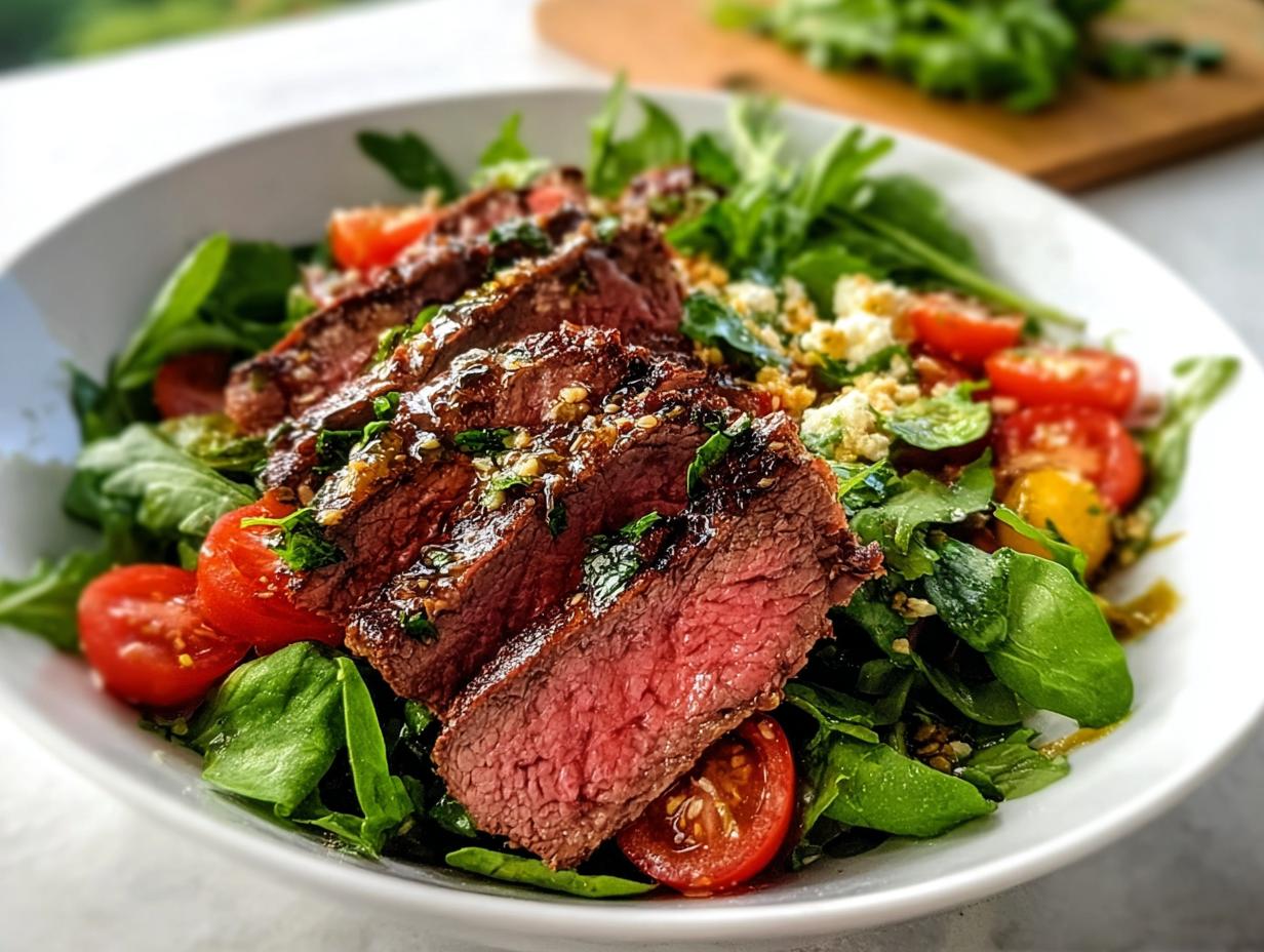 Amazing Steak Salad: 10 Min Flavor Bliss - Steak Salad - ingredients laid out