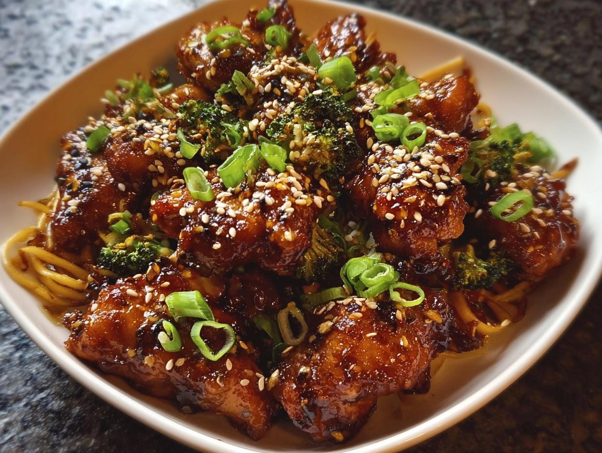 Sticky Garlic Chicken Teriyaki